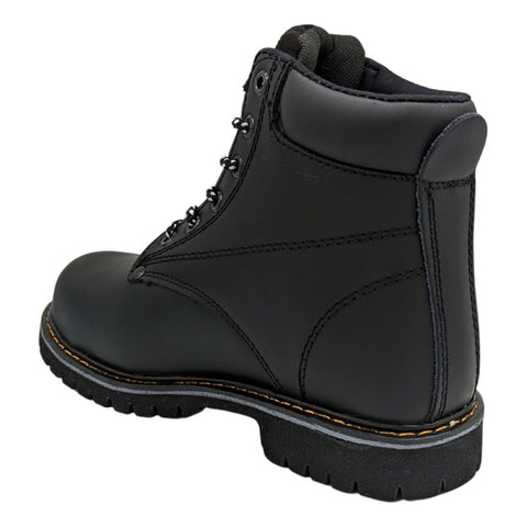 Bota De Trabajo Industrial Pma Sin Casco Piel/negro Mujer