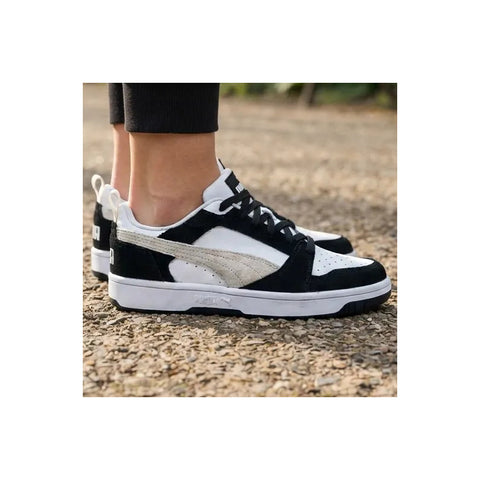 Puma 402262 01 - Tenis Mujer Negro Blanco Casual Urbano