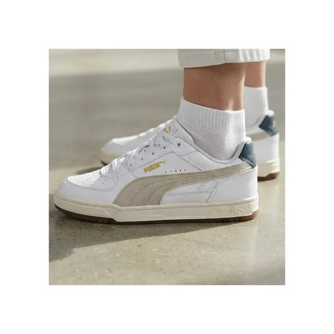 Tenis Puma Caven Iii Retro 406896 03 Juvenil Blanco Casual
