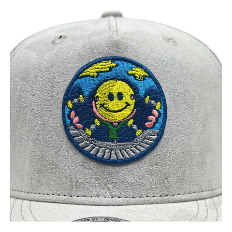Gorra Antifashion Happy Skate Gris Gamuza Snapback 002
