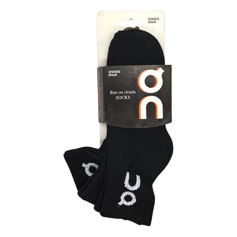 Calceta Deportiva Hombre On Running Premium Original 3- Pack