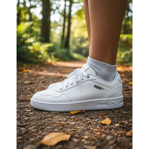 Tenis Puma Court Classy Blanco 395021 01 Para Mujer Blanco Lisa 4,5 Mx