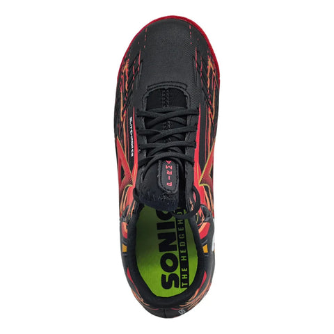 Tenis Pirma Turf 3073 Negro Rojo Sonic Infantil