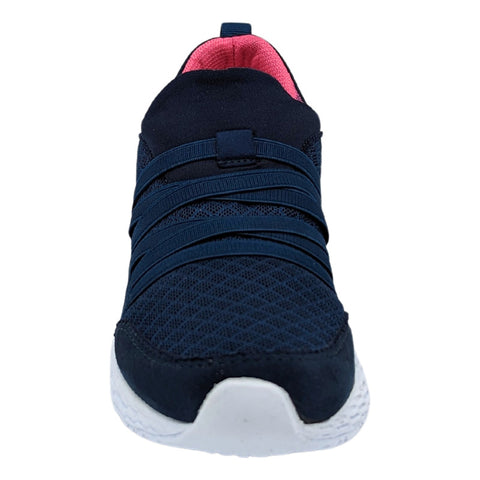 Tenis Jessy Love Slipon Marino-fiusha E-2005 Para Mujer