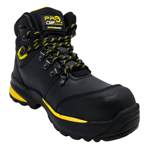 Botas Trabajo Hombre Tactica Botin Piel Casquillo Cliff 5042