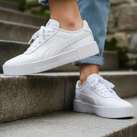 Tenis Puma Mujer Carina 3.0 Casual Holo 2.0 Blanco 402280 01
