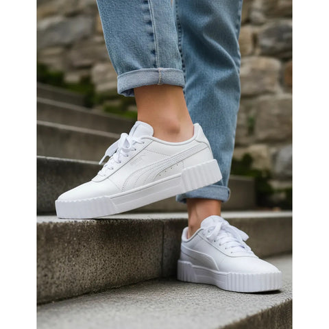 Tenis Puma Mujer Carina 3.0 Casual Holo 2.0 Blanco 402280 01