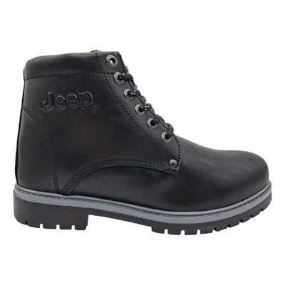 Bota Hombre Jeep J8 Nc250 Casual Urbana Piel Negro