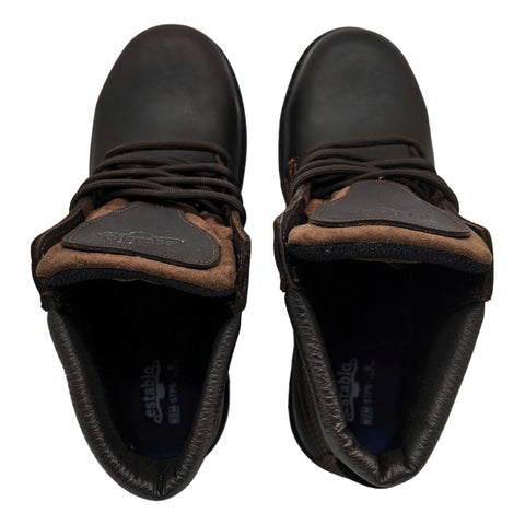 Botas Hombre Industrial Piel Cafe Con Casquillo 548 Establo
