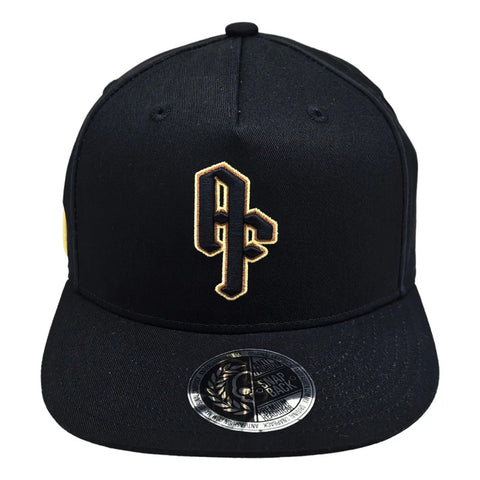Gorra Antifashion Af04 Negro Dorado Snapback 011