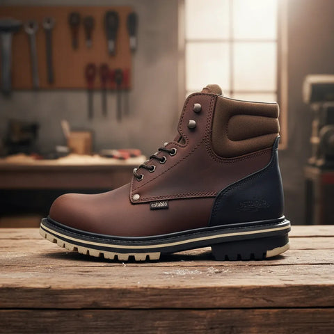 Bota De Trabajo Para Hombre Con Agujeta Establo 509 Original