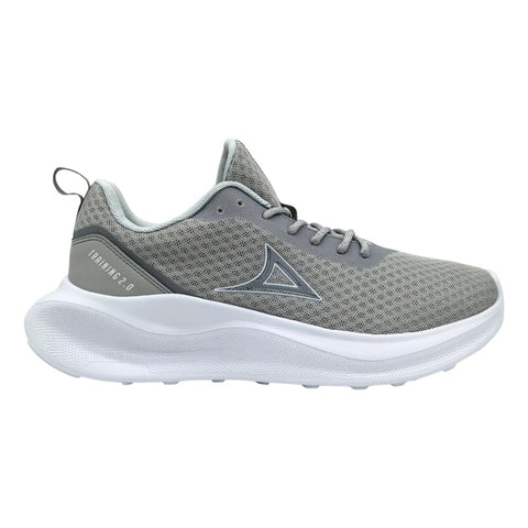 Tenis Pirma Originales Hombre Flexibles Para Correr Gris Y Blanco 8019