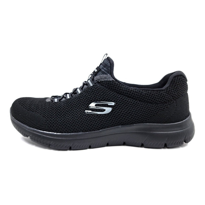 Skechers Summits Negro Mujer Cómodo Deportivo