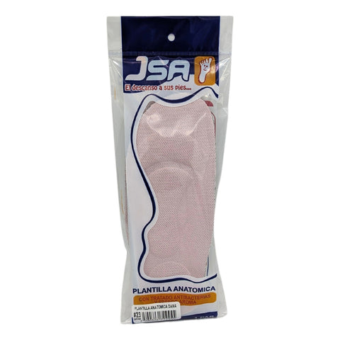 Plantillas Anatómicas Antibacterial Unisex 22-30 Rosa Y Azul