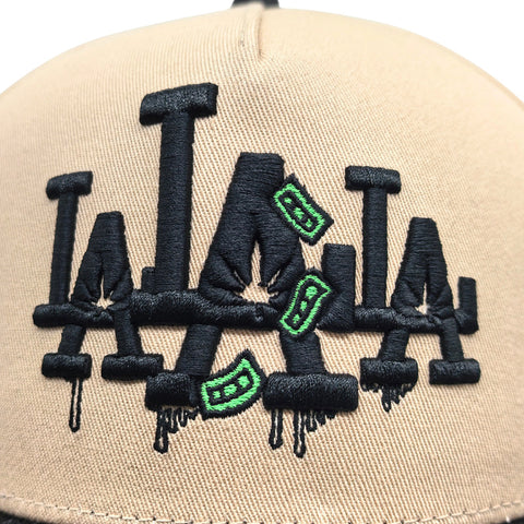 Gorra Cash Only La Money 008 Beige Snapback Unisex