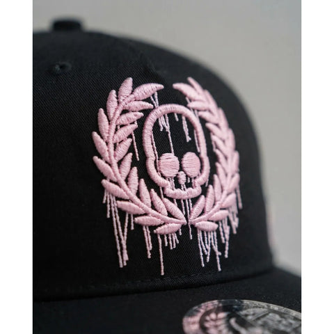 Gorra Antifashion Fluid Pink Logo Negro Rosa Snapback 007