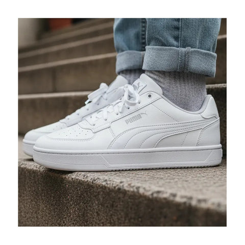 Tenis Puma Caven 2.0 Blanco Logo Plata Urbano 392290 02 Homb