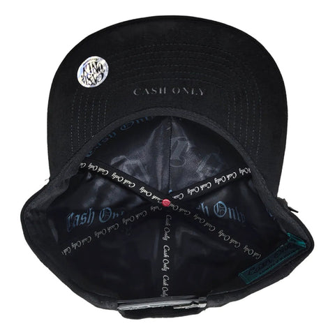 Gorra Cash Only 777 Negro Gamuza 042