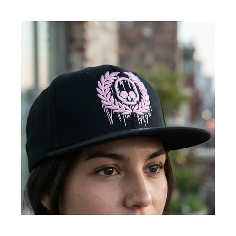 Gorra Antifashion Fluid Pink Logo Negro Rosa Snapback 007
