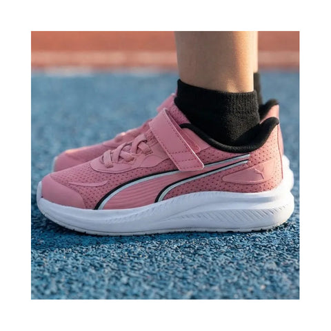 Tenis Puma Skyrocket 2 Rosa Blanco Infantil 17-21 312414 06