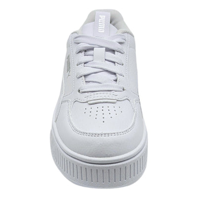 Tenis Puma Karmen Ps Blanco Niñas Casual Caminar Plataforma Moda 388421 01