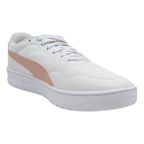 Tenis Puma Court Lally Blanco Rosa Mujer Juvenil 400367 04