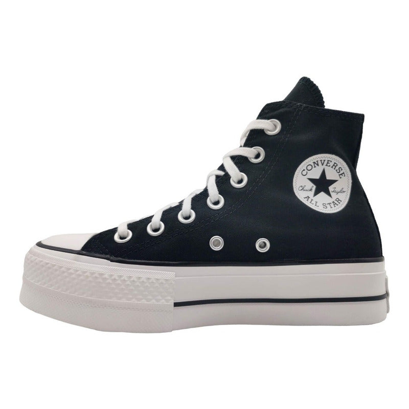 Converse Plataforma All Star Chuck Taylor Bota Negro Lona