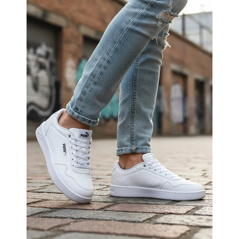 Tenis Puma Court Classy Blanco 395021 01 Para Mujer