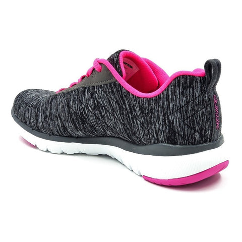 Tenis Skechers 13067 Insiders Negro/fiusha-mujer