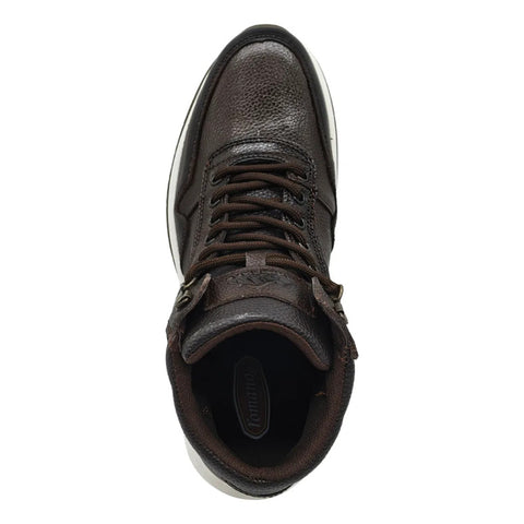 Bota Cafe Crazy De Piel Para Caballero Confort Romanos 7886