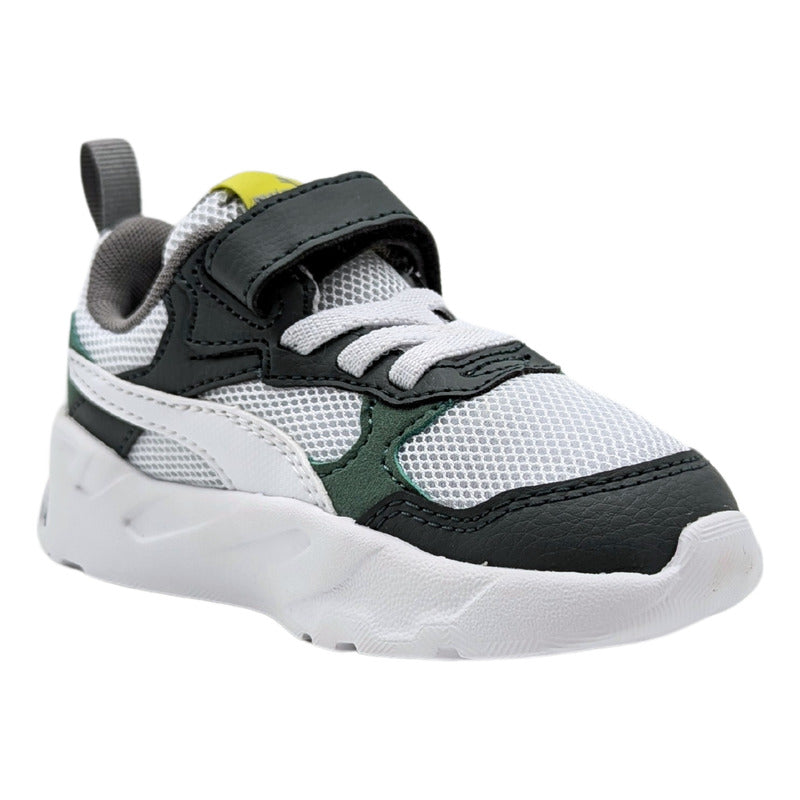 Tenis Puma Trinity Ac+inf Blanco-verde-amarillo 390840 10 Para Niños