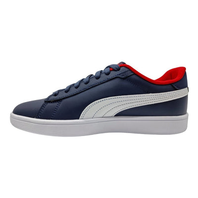 Tenis Puma Smash V2 L 39203104 Semipiel Azul Juvenil