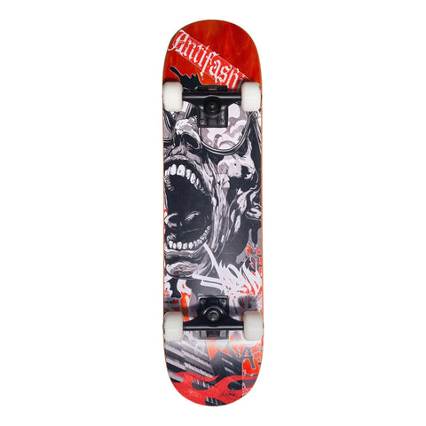 Patineta Antifashion Scream Negro-rojo Profesional Unisex