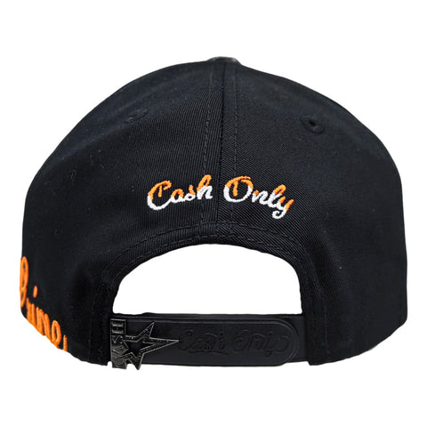 Gorra Cash Only Ny Orange 007 Negro Snapback Unisex