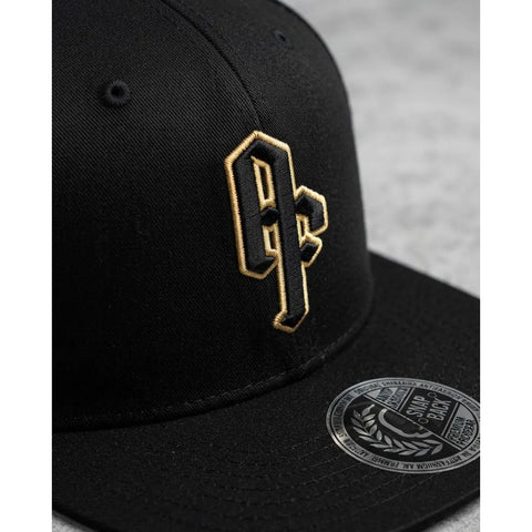 Gorra Antifashion Af04 Negro Dorado Snapback 011