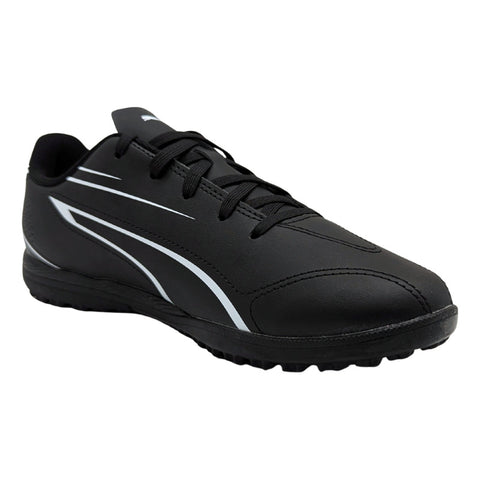 Tenis De Fútbol Rápido Con Suela Antideslizante Tachones Puma 107487 01 Niños Jr Juvenil Negro