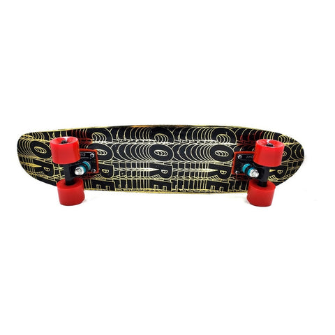 Patineta Cruiser Core Pro Negro/oro Trucks Negro/r 7.5x29