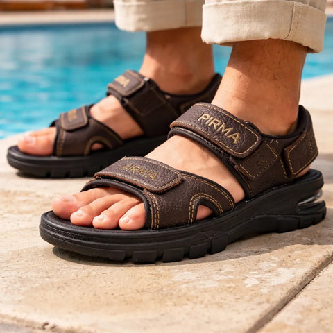 Huarache Sandalia Pirma 0001 Para Hombre De Piel Originales