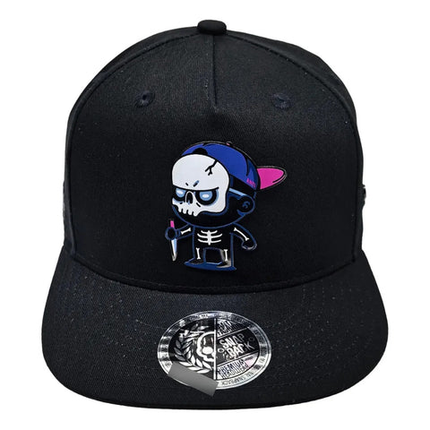 Gorra Antifashion Knife Skull Negro Snapback 006