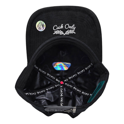 Gorra Cash Only Silver Liquid 012 Negro Snapback Unisex