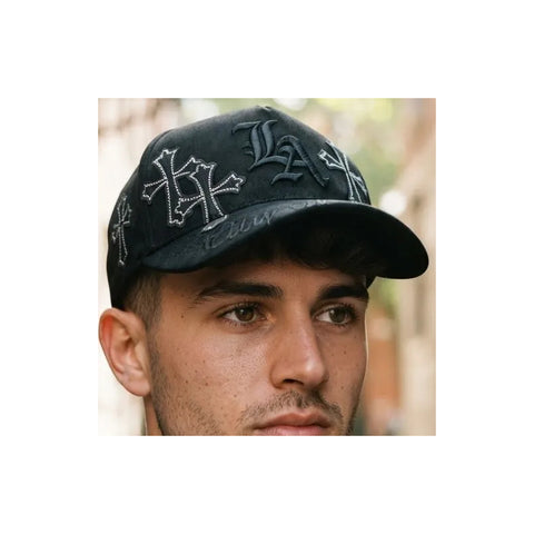 Gorra Cash Only La City Of Stars Negro Gamuza Snapback 046