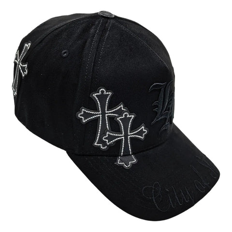 Gorra Cash Only La City Of Stars Negro Gamuza Snapback 046
