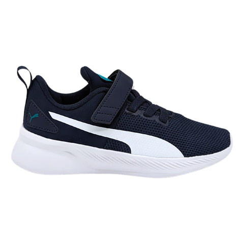 Tenis Puma Flyer Runner V Ps Azul-blanco 192929 34 Para Niño