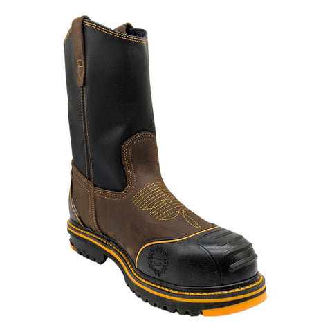 Botas Hombre Casco Acero Piel Botines Establo Modelo 579