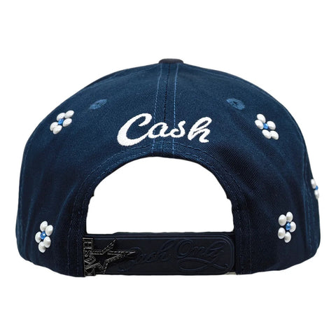 Gorra Cash Only C Flowers Azul Marino Bordado Snapback 048