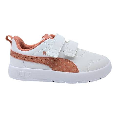 Tenis Puma Kinder Courtflex V3 V Niña Blanco Tallas Pequeñas 398758 01
