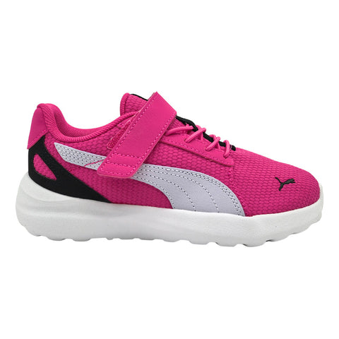 Tenis Puma Soft Cosmic Lt Rosa Blanco Velcro 402448 04 Infantil
