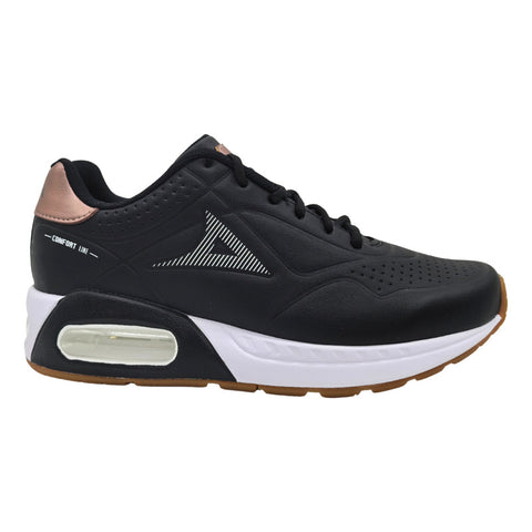 Pirma Mujer Tenis Femenino Calzado Sport Estilo 5076 Deportivo Color Negro Blanco Talla 22 A 27.5 Cm