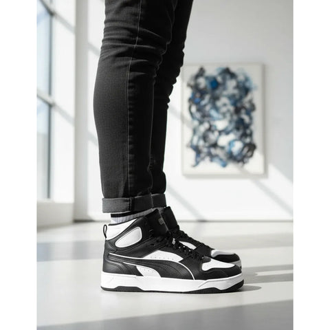 Tenis Puma Break Bota Negro Blanco Urbano 402413 05 Hombre