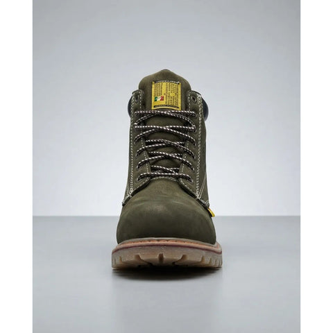 Botas Pma 136 Con Casco Nobuck Musgo Dama